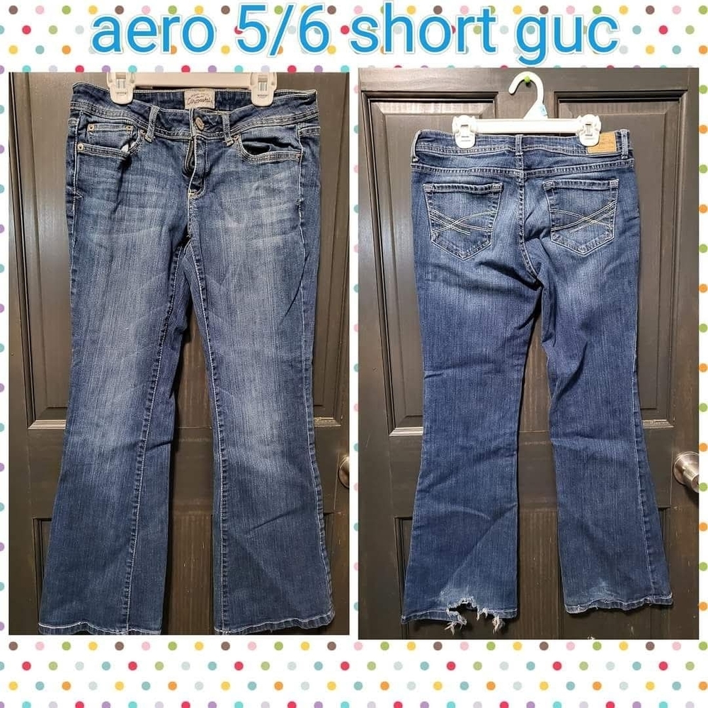 Aeropostale Women's Boot Cut Jeans in Classic Blue